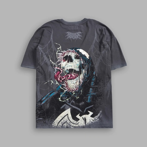 DARK ORIGIN V2 "PREMIUM" OVERSIZED TEE IN WOLF GRAY - Picture 1 of 4